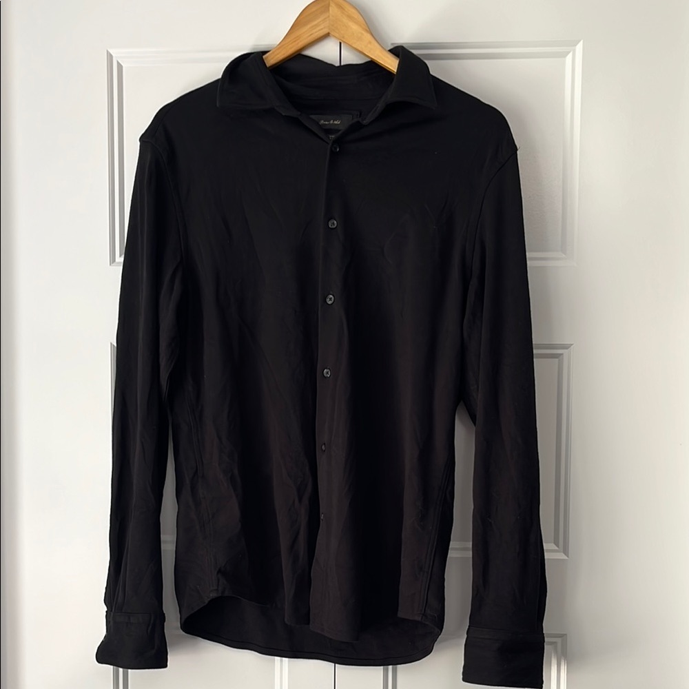 Men’s Black Button-Up Shirt